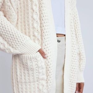Wilfred Ivory Wool Cardigan